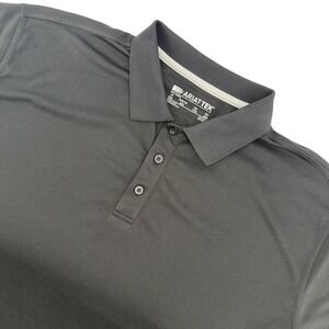 AriatTEK Men's XXL Black Short Sleeve Polo Shirt Performance Golf Casual Stretch